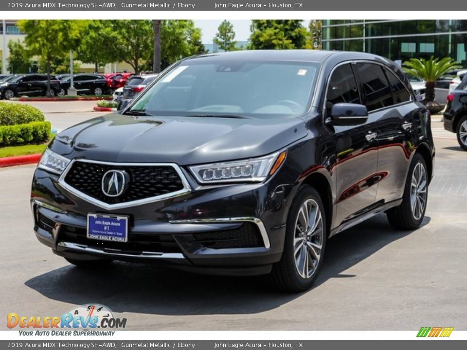 2019 Acura MDX Technology SH-AWD Gunmetal Metallic / Ebony Photo #3