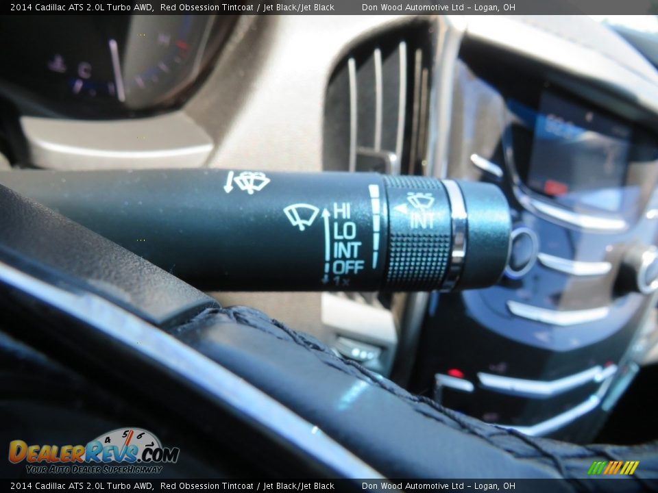 2014 Cadillac ATS 2.0L Turbo AWD Red Obsession Tintcoat / Jet Black/Jet Black Photo #25