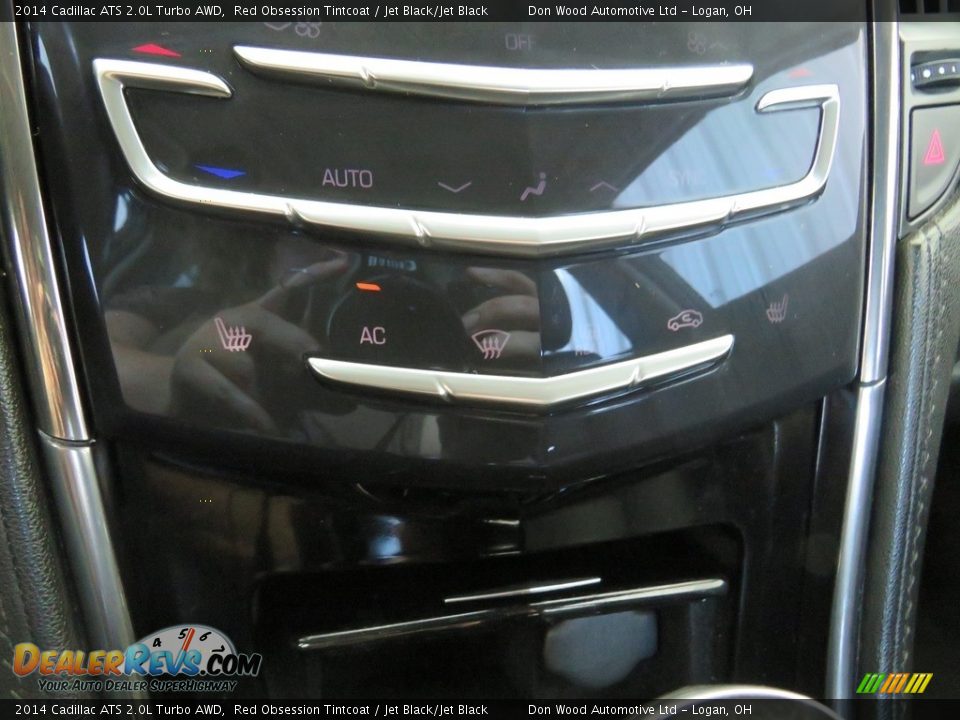 2014 Cadillac ATS 2.0L Turbo AWD Red Obsession Tintcoat / Jet Black/Jet Black Photo #27