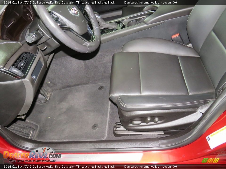 2014 Cadillac ATS 2.0L Turbo AWD Red Obsession Tintcoat / Jet Black/Jet Black Photo #31
