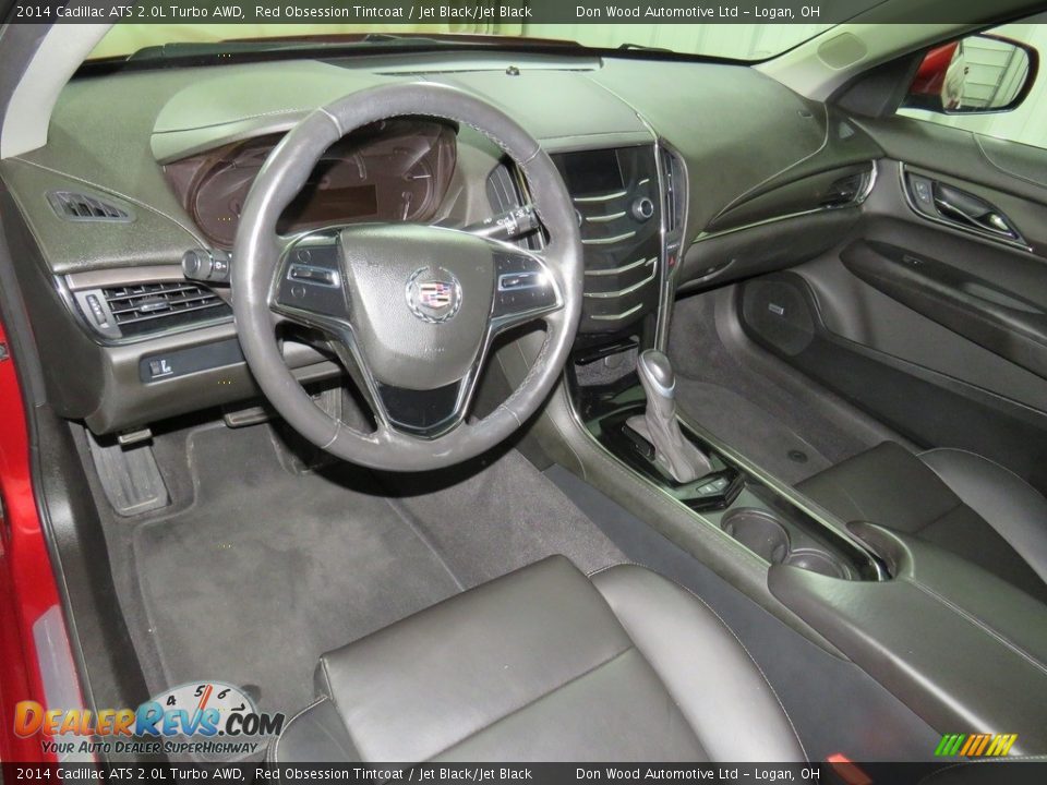 2014 Cadillac ATS 2.0L Turbo AWD Red Obsession Tintcoat / Jet Black/Jet Black Photo #32