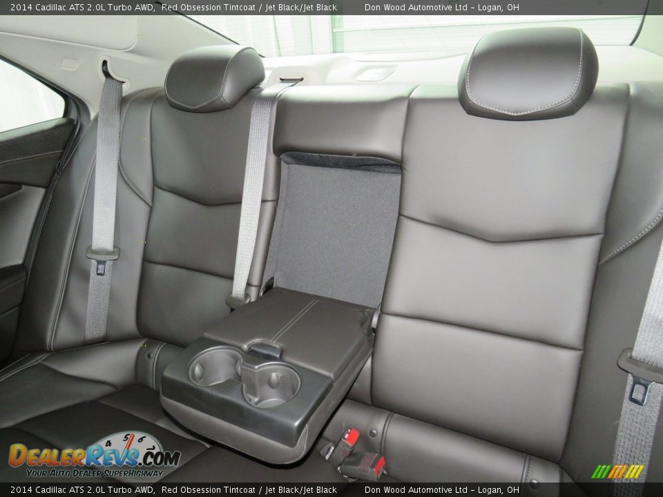 2014 Cadillac ATS 2.0L Turbo AWD Red Obsession Tintcoat / Jet Black/Jet Black Photo #33