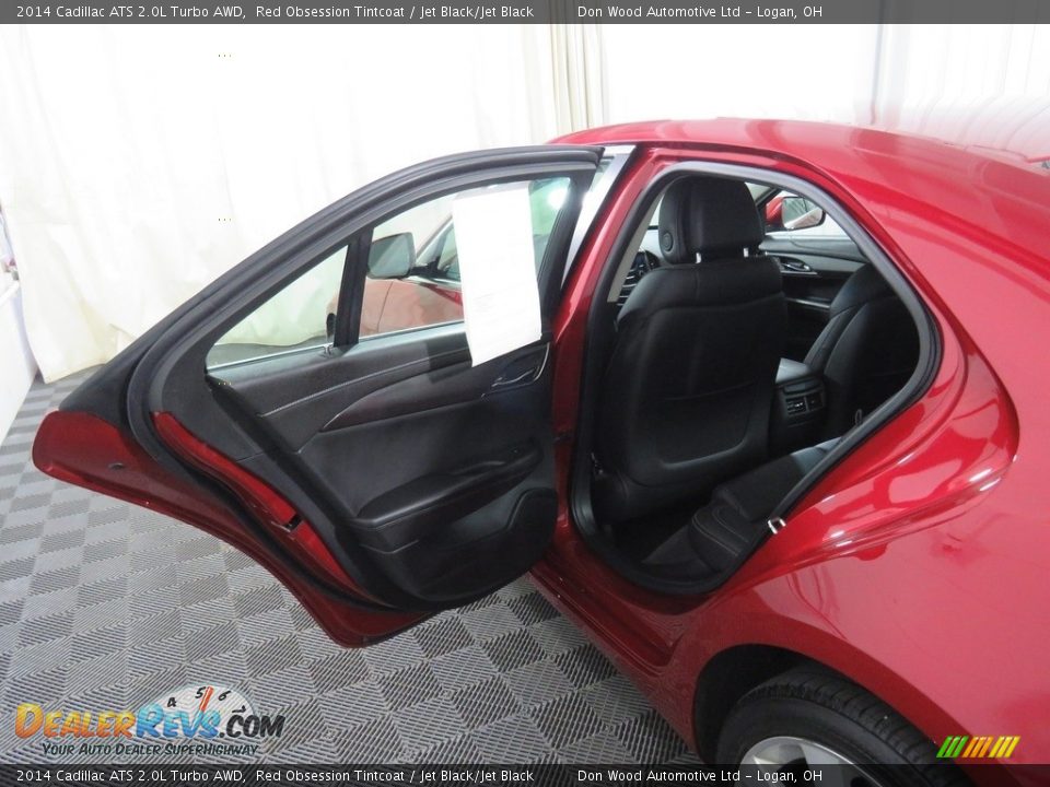 2014 Cadillac ATS 2.0L Turbo AWD Red Obsession Tintcoat / Jet Black/Jet Black Photo #34