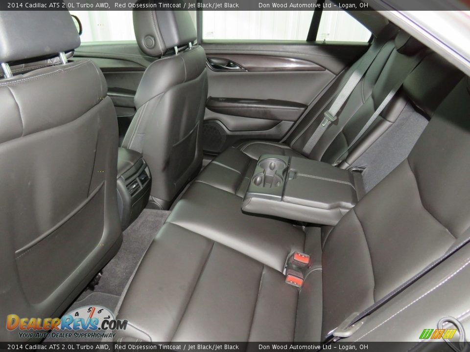 2014 Cadillac ATS 2.0L Turbo AWD Red Obsession Tintcoat / Jet Black/Jet Black Photo #35