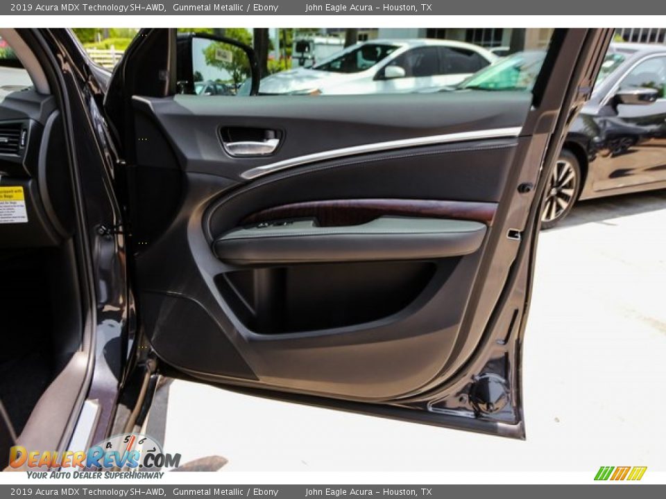 2019 Acura MDX Technology SH-AWD Gunmetal Metallic / Ebony Photo #24