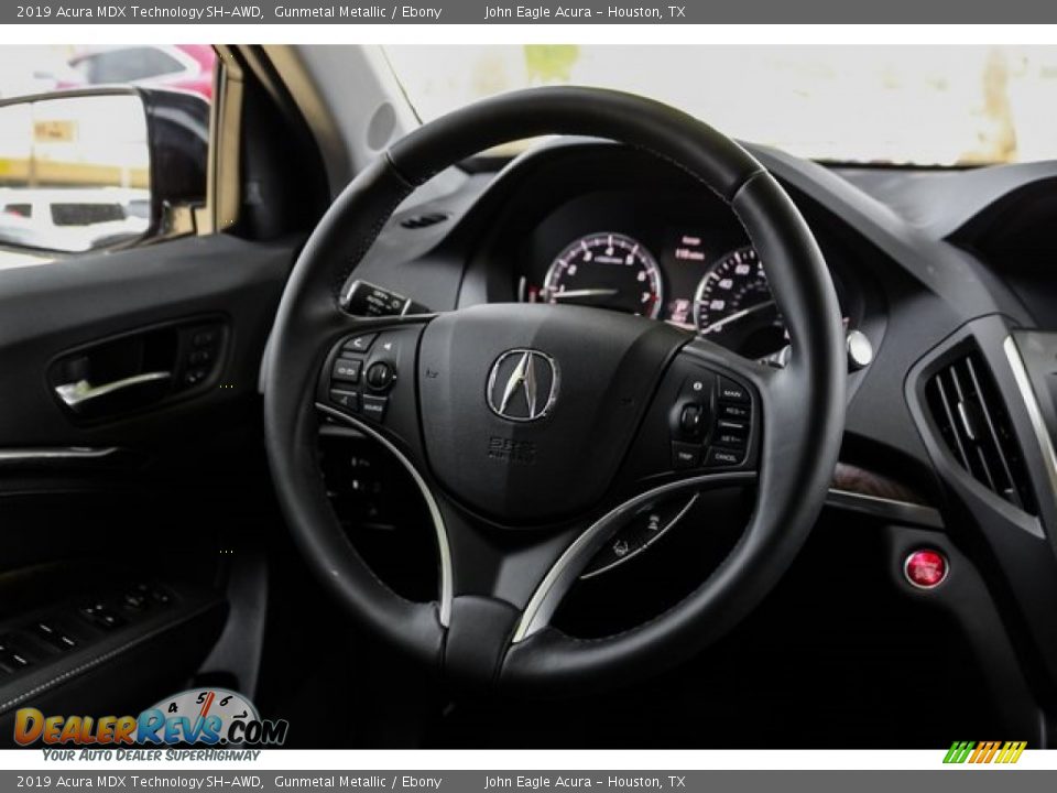 2019 Acura MDX Technology SH-AWD Gunmetal Metallic / Ebony Photo #28