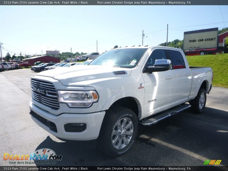 2019 Ram 2500 Laramie Crew Cab 4x4 Pearl White / Black Photo #1