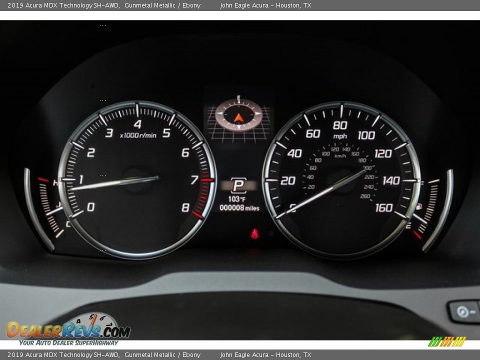 2019 Acura MDX Technology SH-AWD Gunmetal Metallic / Ebony Photo #36