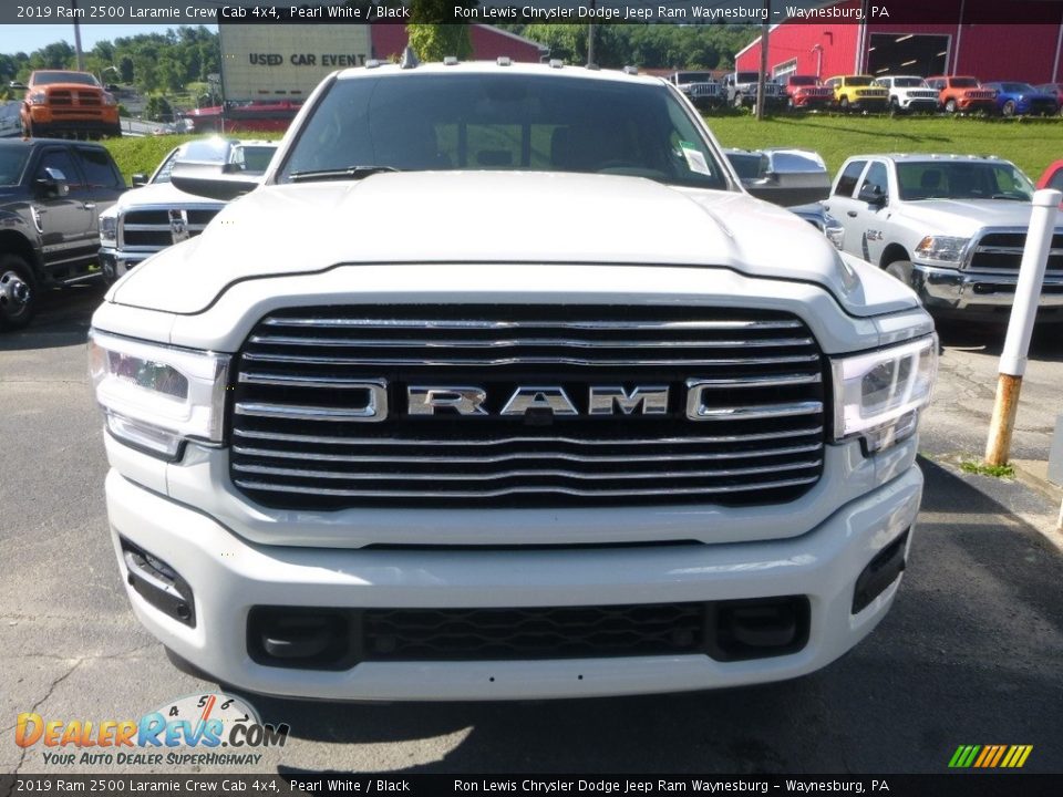 2019 Ram 2500 Laramie Crew Cab 4x4 Pearl White / Black Photo #7