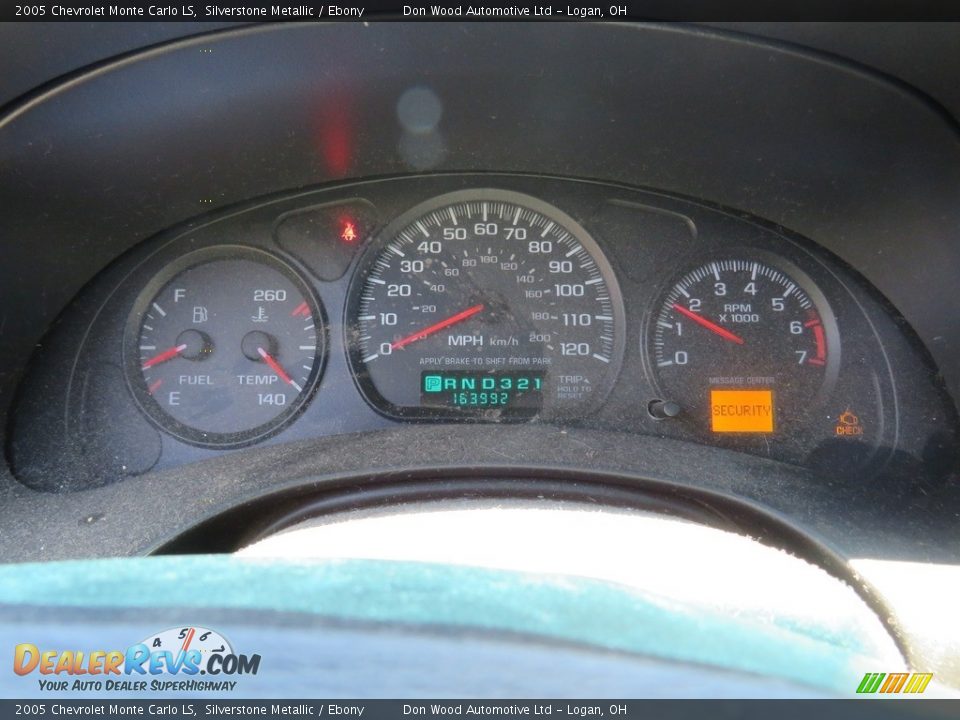 2005 Chevrolet Monte Carlo LS Silverstone Metallic / Ebony Photo #22