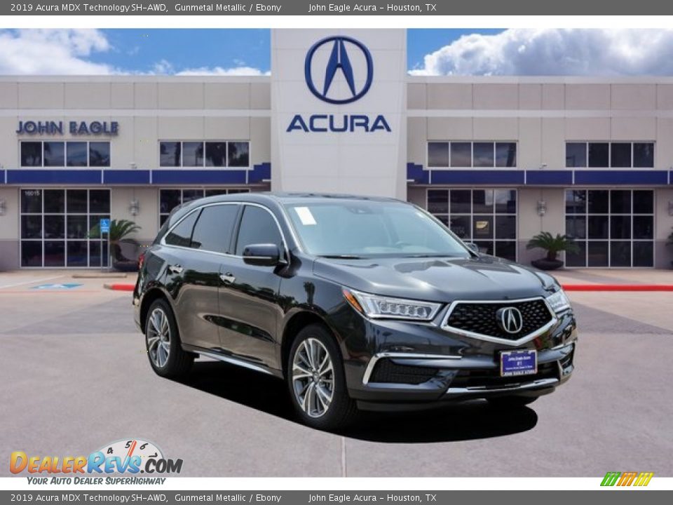 2019 Acura MDX Technology SH-AWD Gunmetal Metallic / Ebony Photo #1