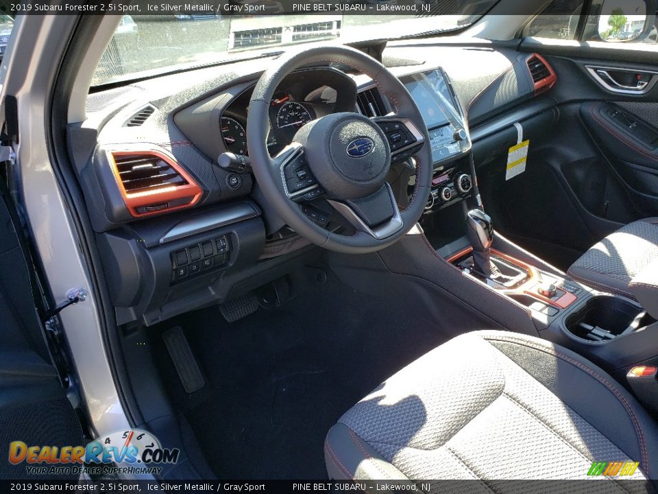 2019 Subaru Forester 2.5i Sport Ice Silver Metallic / Gray Sport Photo #7