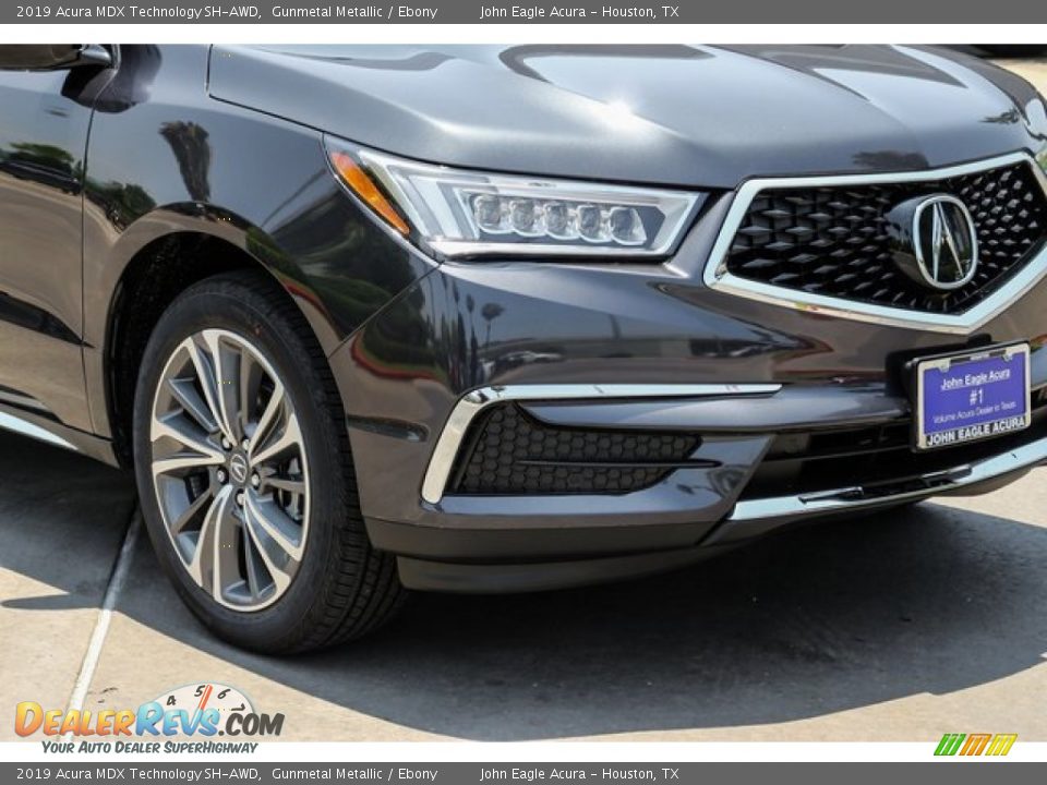 2019 Acura MDX Technology SH-AWD Gunmetal Metallic / Ebony Photo #11