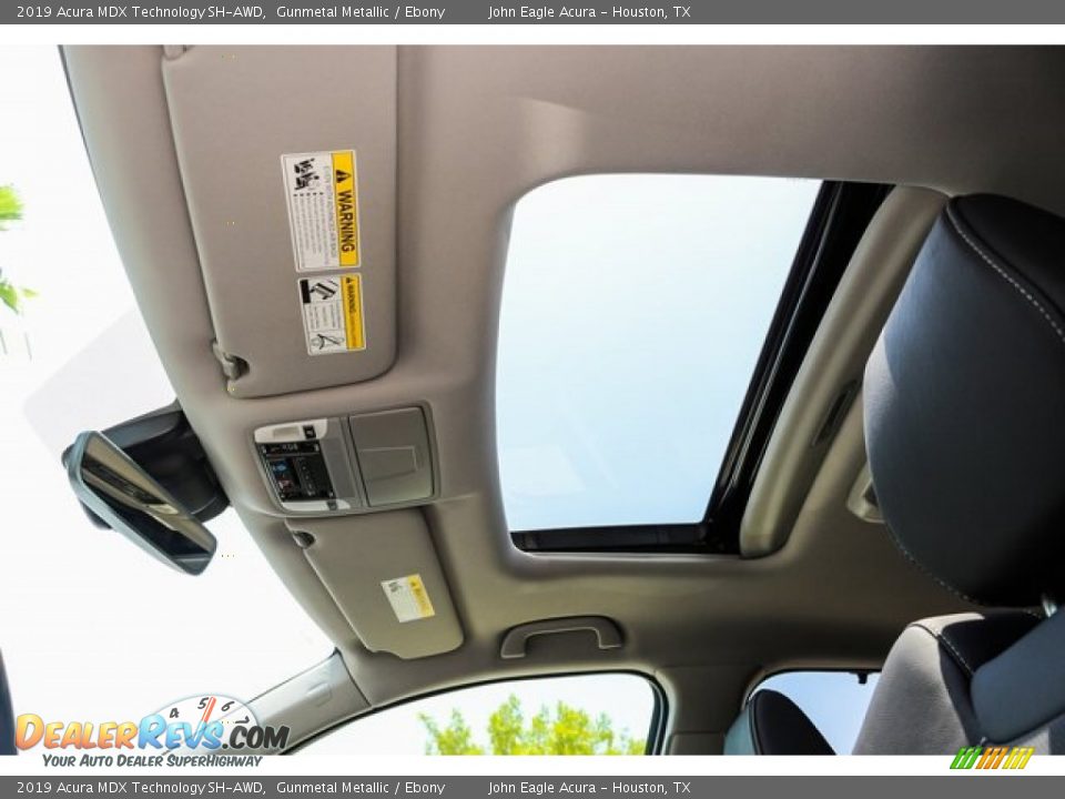 2019 Acura MDX Technology SH-AWD Gunmetal Metallic / Ebony Photo #14