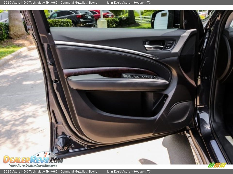 2019 Acura MDX Technology SH-AWD Gunmetal Metallic / Ebony Photo #15