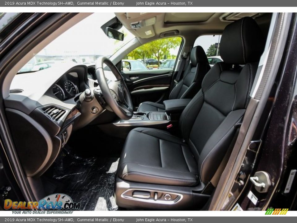 2019 Acura MDX Technology SH-AWD Gunmetal Metallic / Ebony Photo #16