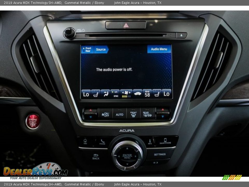 2019 Acura MDX Technology SH-AWD Gunmetal Metallic / Ebony Photo #30