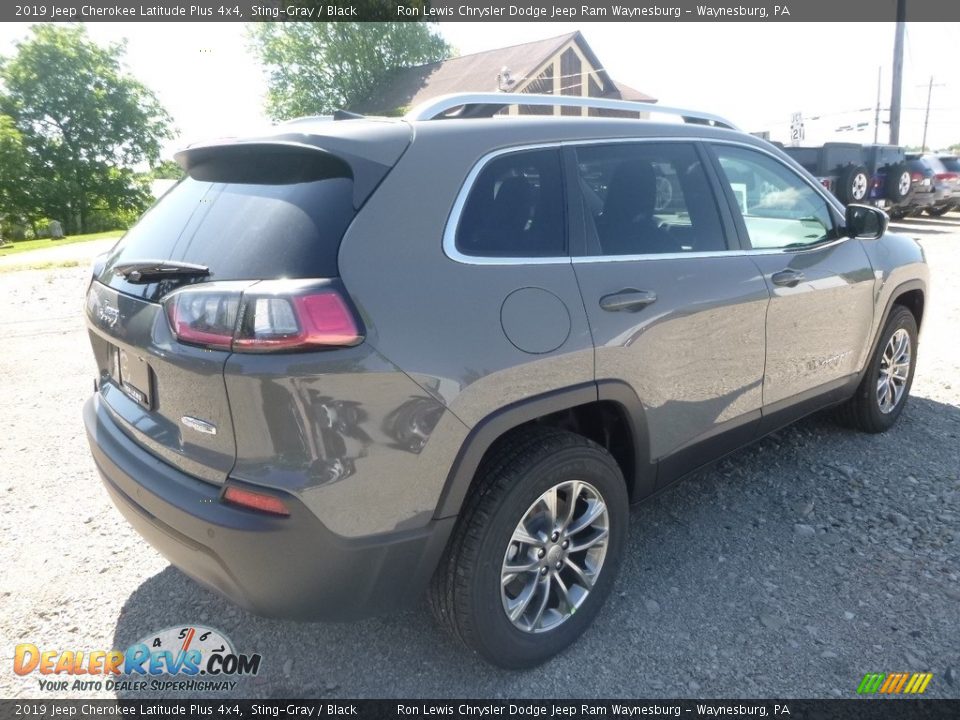 2019 Jeep Cherokee Latitude Plus 4x4 Sting-Gray / Black Photo #5