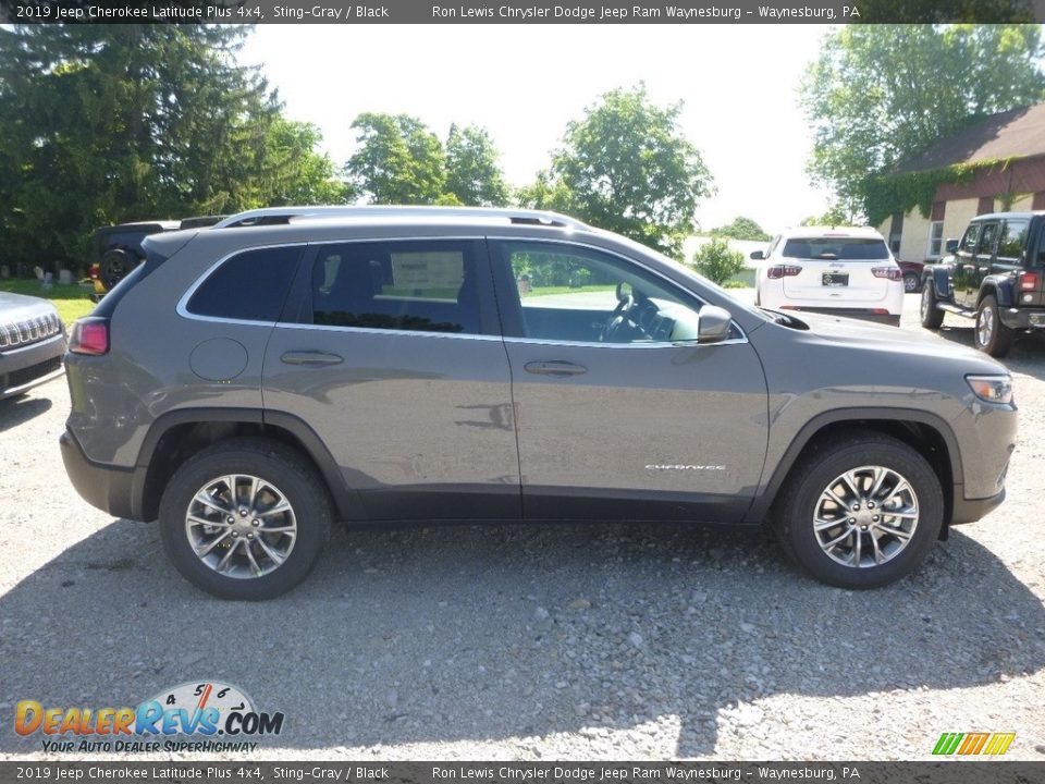 2019 Jeep Cherokee Latitude Plus 4x4 Sting-Gray / Black Photo #6