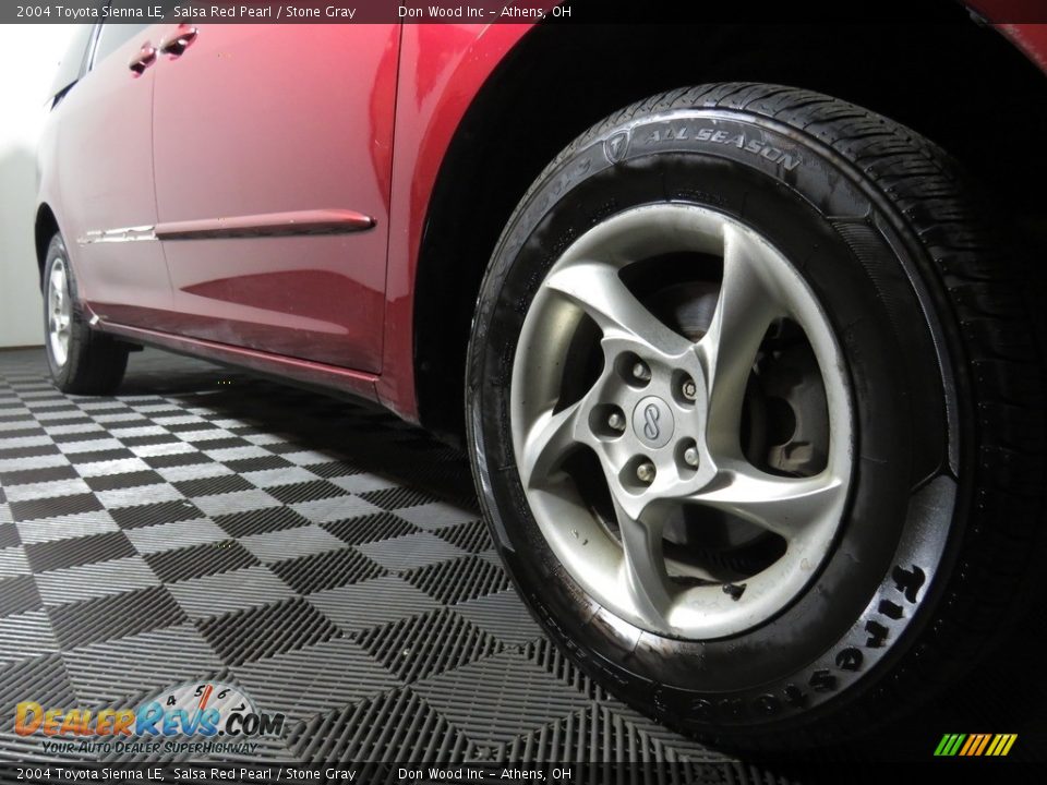 2004 Toyota Sienna LE Salsa Red Pearl / Stone Gray Photo #3