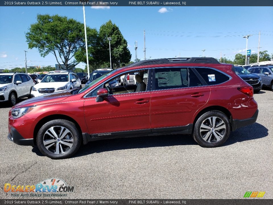 2019 Subaru Outback 2.5i Limited Crimson Red Pearl / Warm Ivory Photo #3