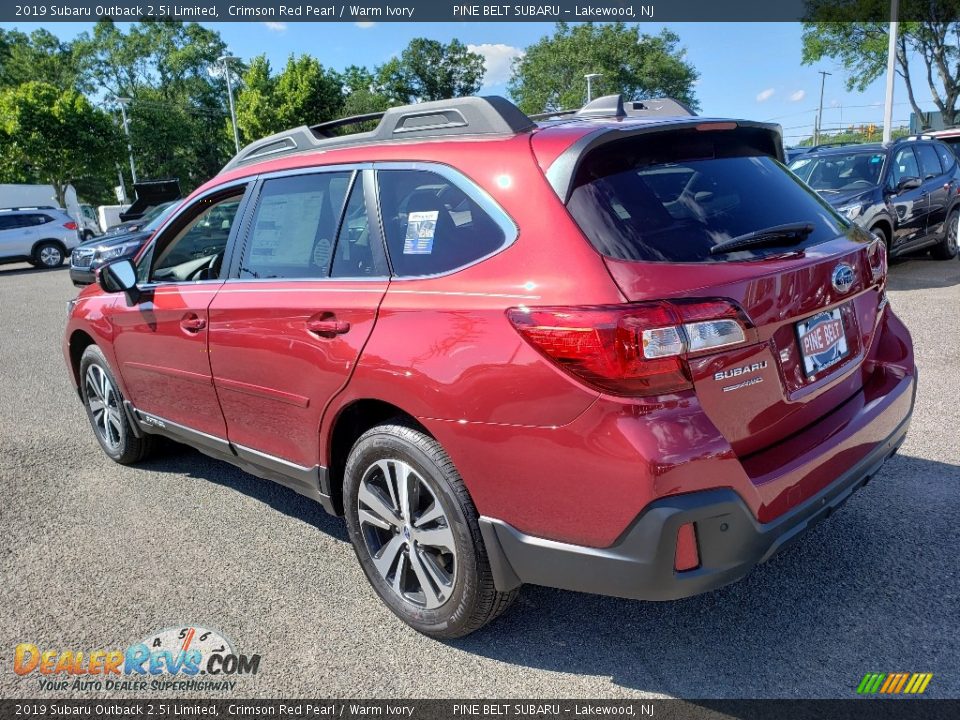 2019 Subaru Outback 2.5i Limited Crimson Red Pearl / Warm Ivory Photo #4