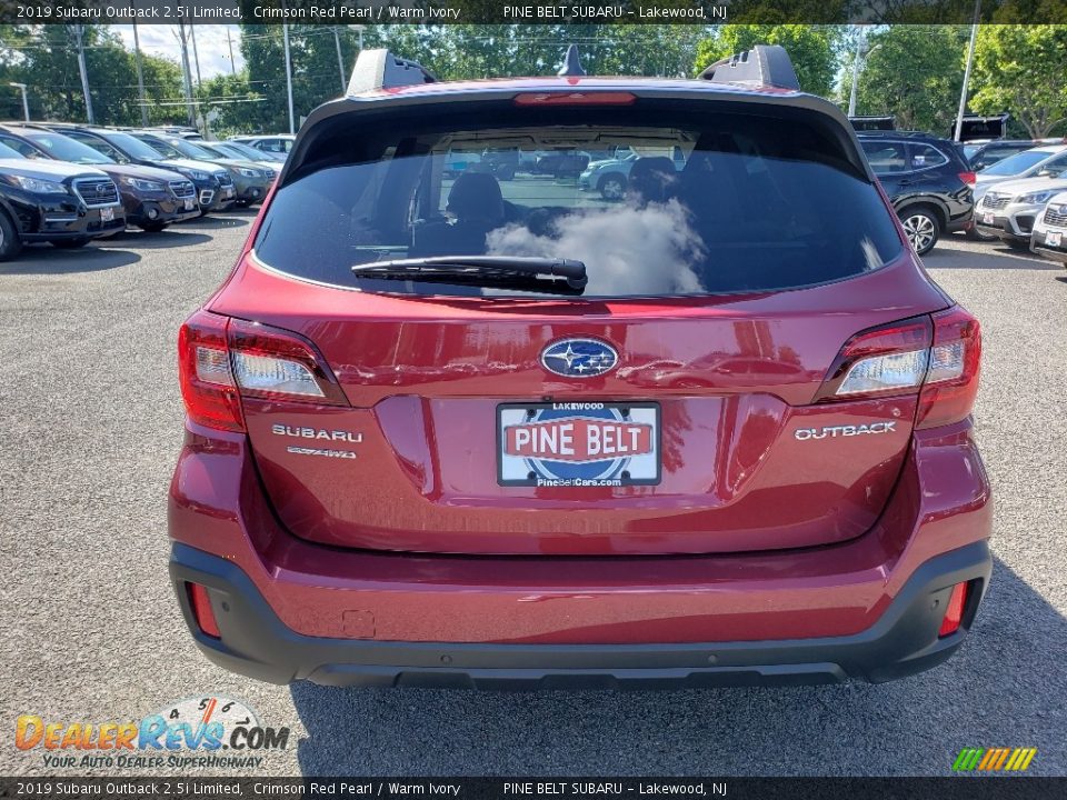 2019 Subaru Outback 2.5i Limited Crimson Red Pearl / Warm Ivory Photo #5