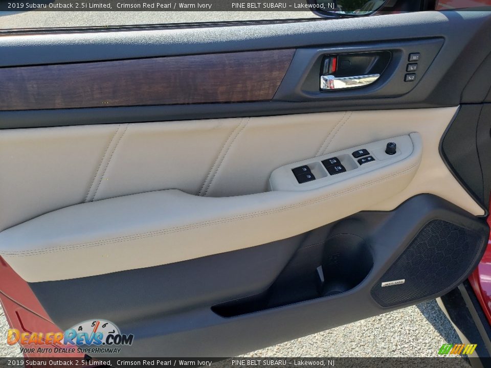 2019 Subaru Outback 2.5i Limited Crimson Red Pearl / Warm Ivory Photo #8