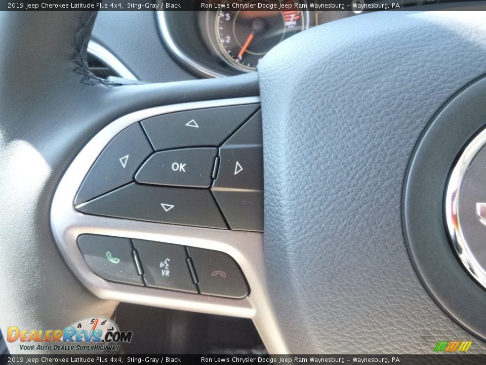 2019 Jeep Cherokee Latitude Plus 4x4 Sting-Gray / Black Photo #17
