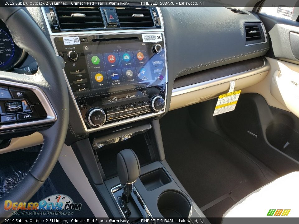 2019 Subaru Outback 2.5i Limited Crimson Red Pearl / Warm Ivory Photo #10