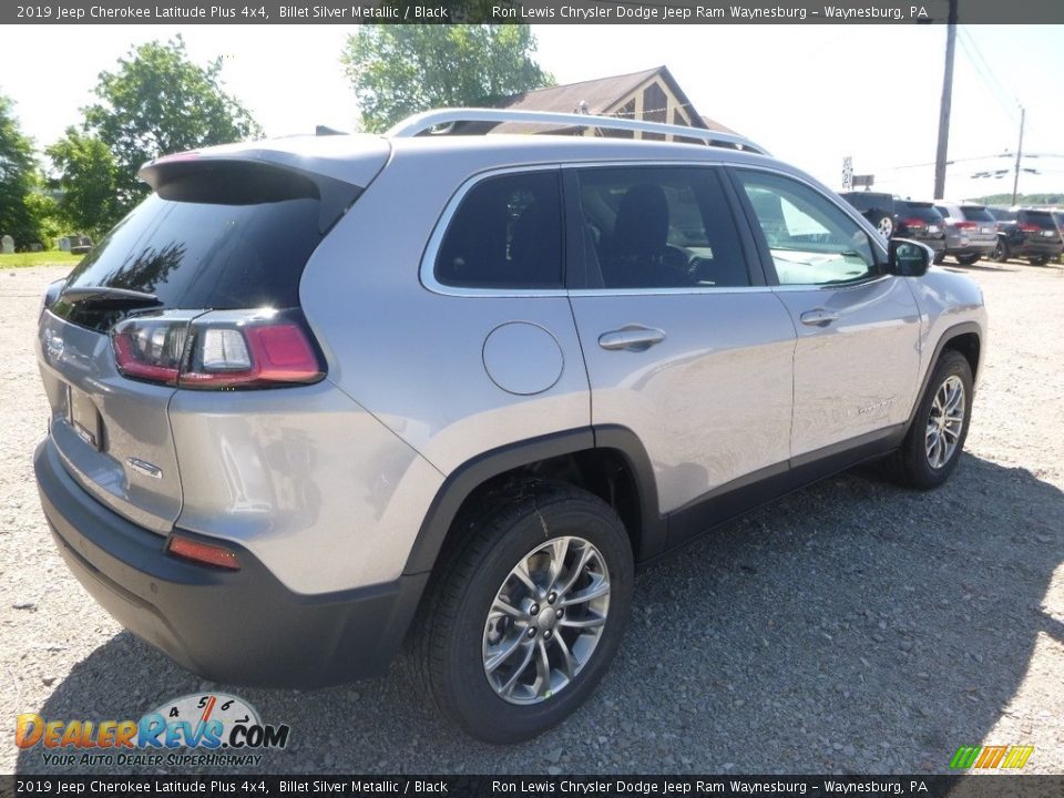 2019 Jeep Cherokee Latitude Plus 4x4 Billet Silver Metallic / Black Photo #5
