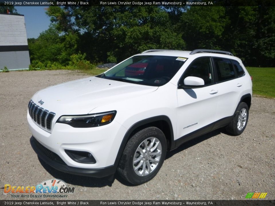 2019 Jeep Cherokee Latitude Bright White / Black Photo #1