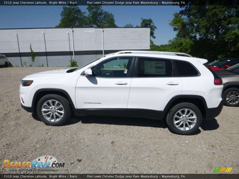 2019 Jeep Cherokee Latitude Bright White / Black Photo #2