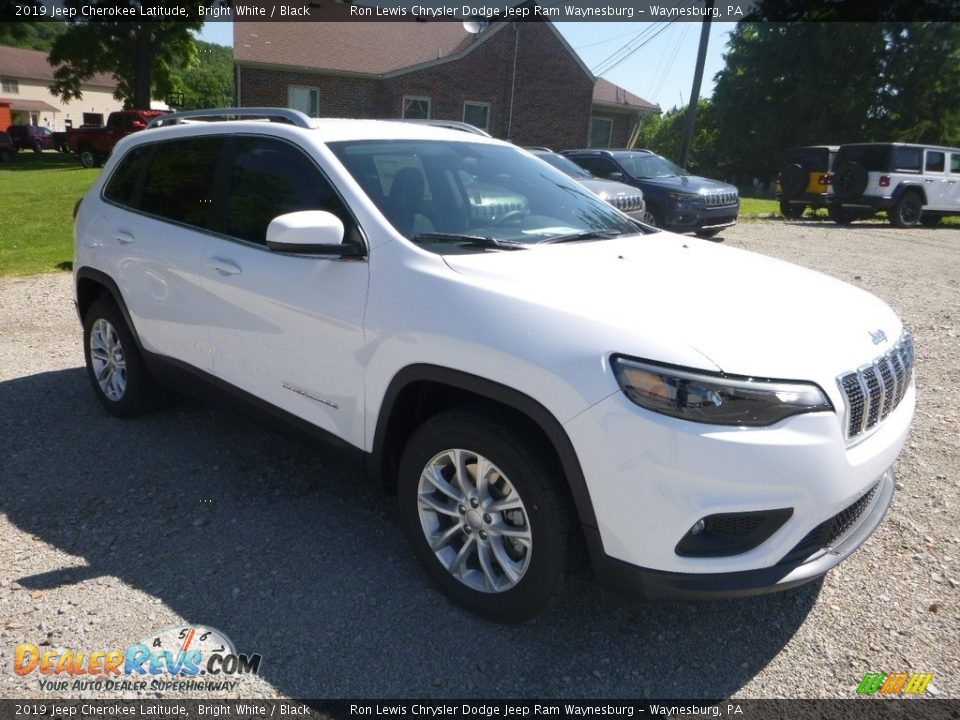 2019 Jeep Cherokee Latitude Bright White / Black Photo #7