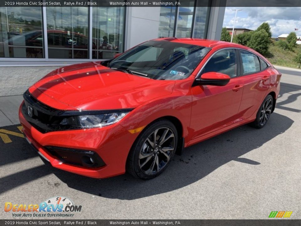 2019 Honda Civic Sport Sedan Rallye Red / Black Photo #2