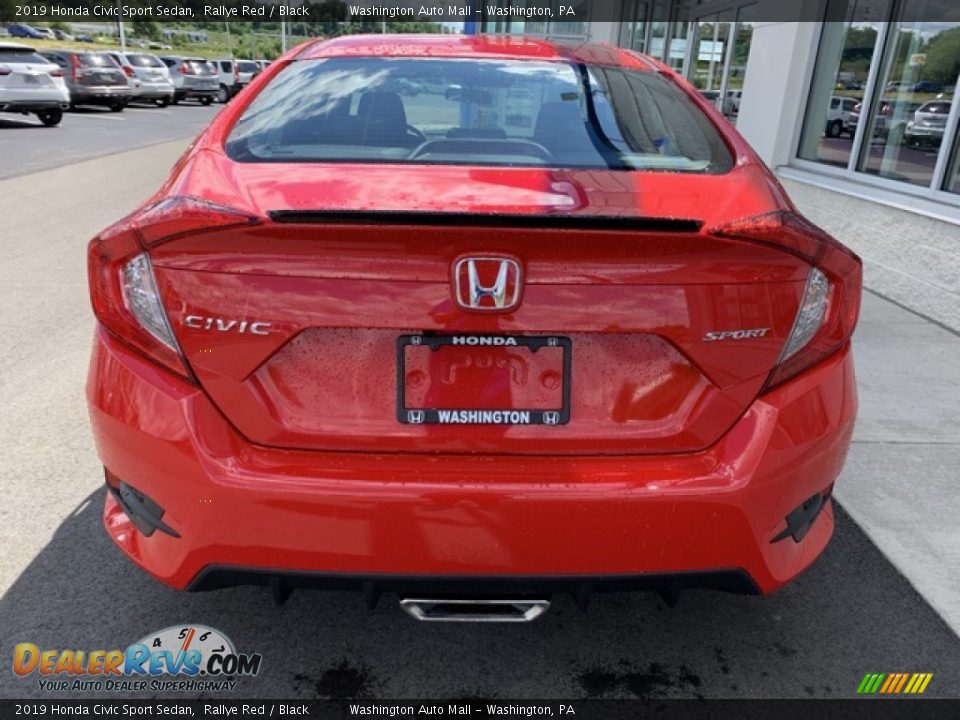 2019 Honda Civic Sport Sedan Rallye Red / Black Photo #6