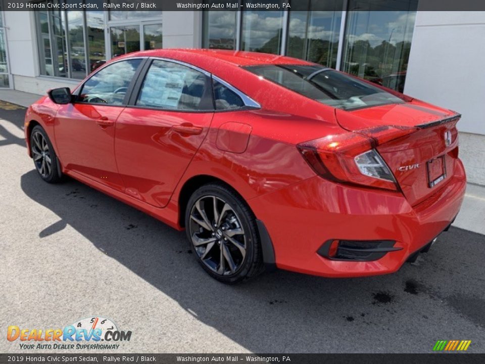 2019 Honda Civic Sport Sedan Rallye Red / Black Photo #7