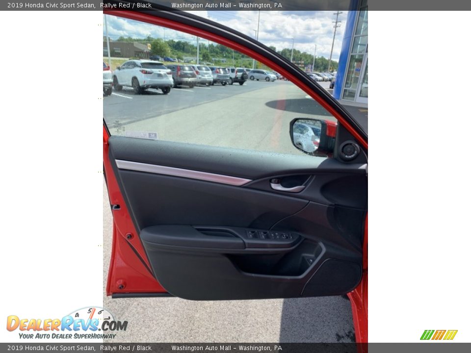 2019 Honda Civic Sport Sedan Rallye Red / Black Photo #10