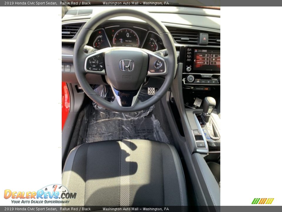 2019 Honda Civic Sport Sedan Rallye Red / Black Photo #13