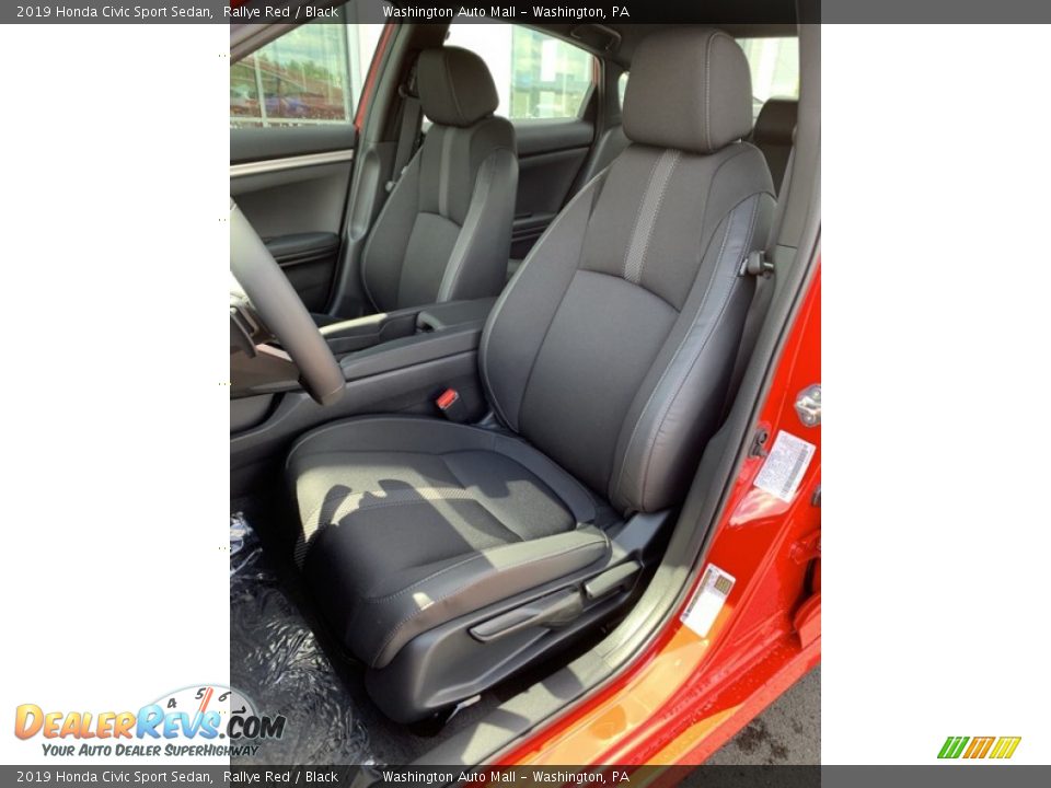 2019 Honda Civic Sport Sedan Rallye Red / Black Photo #14