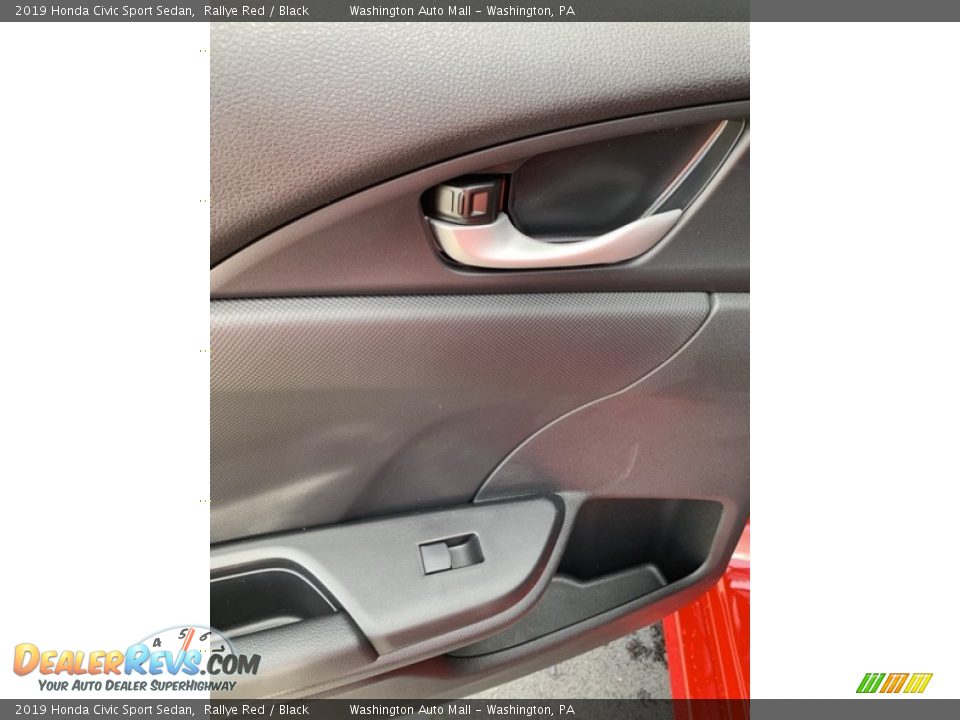 2019 Honda Civic Sport Sedan Rallye Red / Black Photo #17