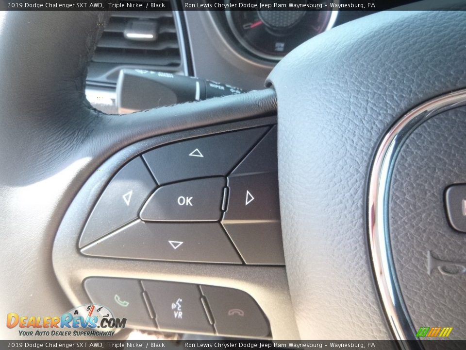 2019 Dodge Challenger SXT AWD Triple Nickel / Black Photo #18
