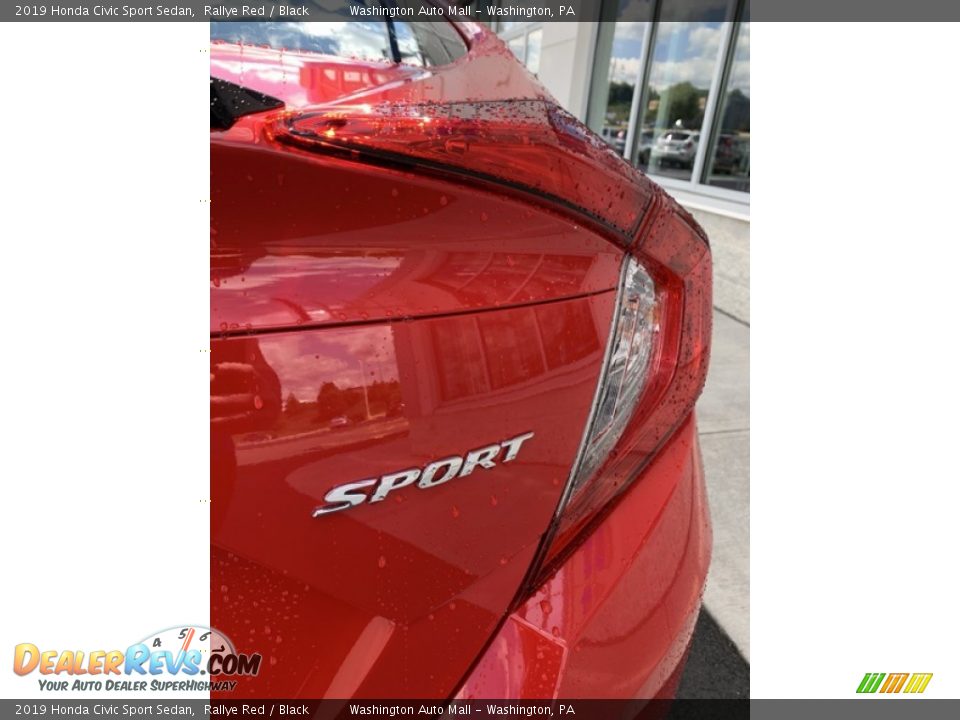 2019 Honda Civic Sport Sedan Rallye Red / Black Photo #22