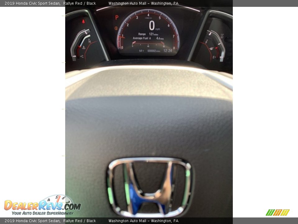 2019 Honda Civic Sport Sedan Rallye Red / Black Photo #30