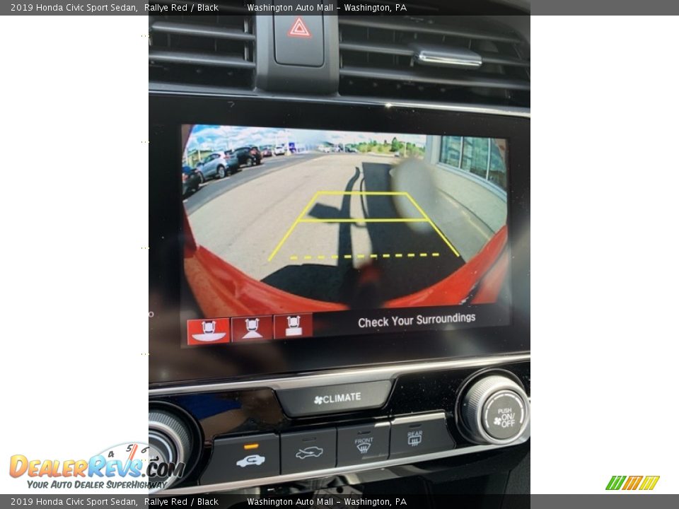 2019 Honda Civic Sport Sedan Rallye Red / Black Photo #32