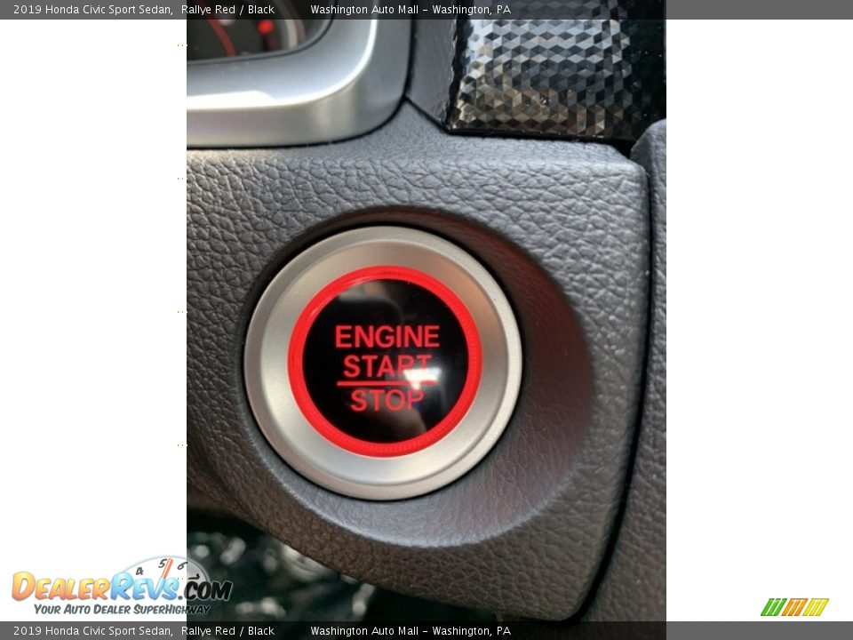 2019 Honda Civic Sport Sedan Rallye Red / Black Photo #35