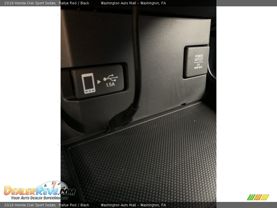 2019 Honda Civic Sport Sedan Rallye Red / Black Photo #36