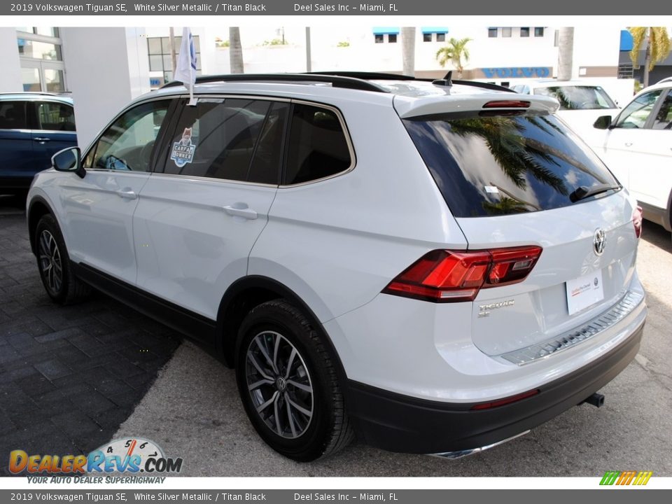 2019 Volkswagen Tiguan SE White Silver Metallic / Titan Black Photo #5