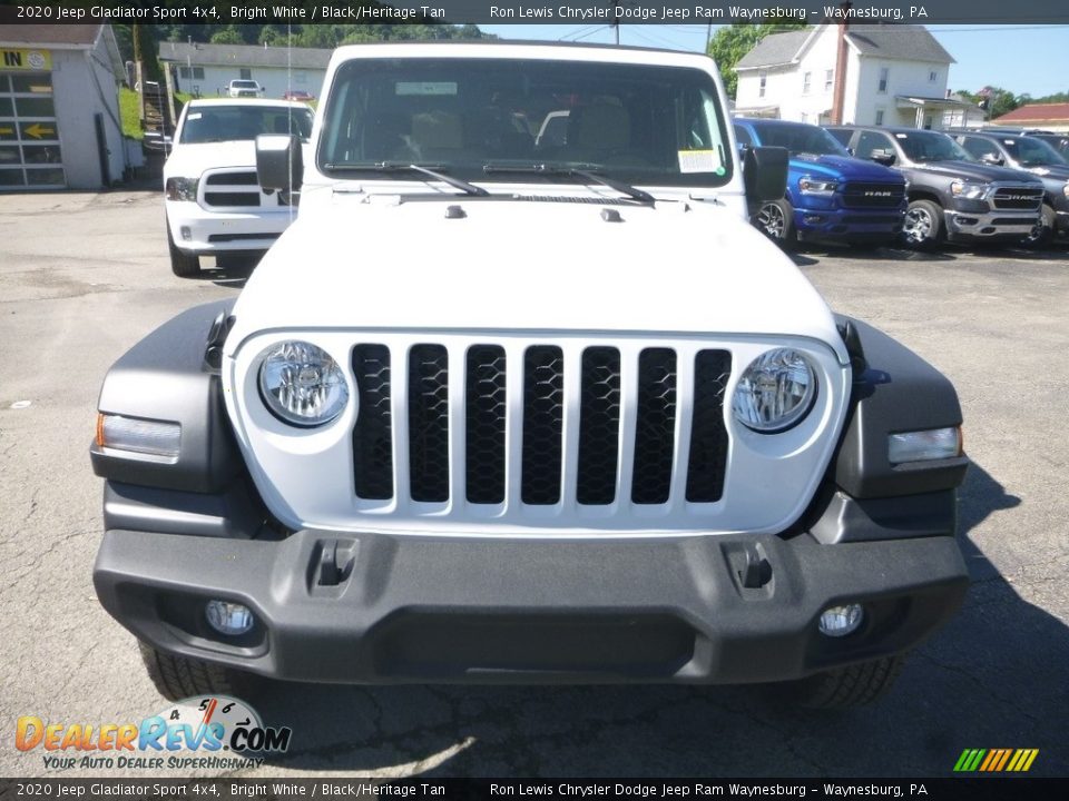 2020 Jeep Gladiator Sport 4x4 Bright White / Black/Heritage Tan Photo #8