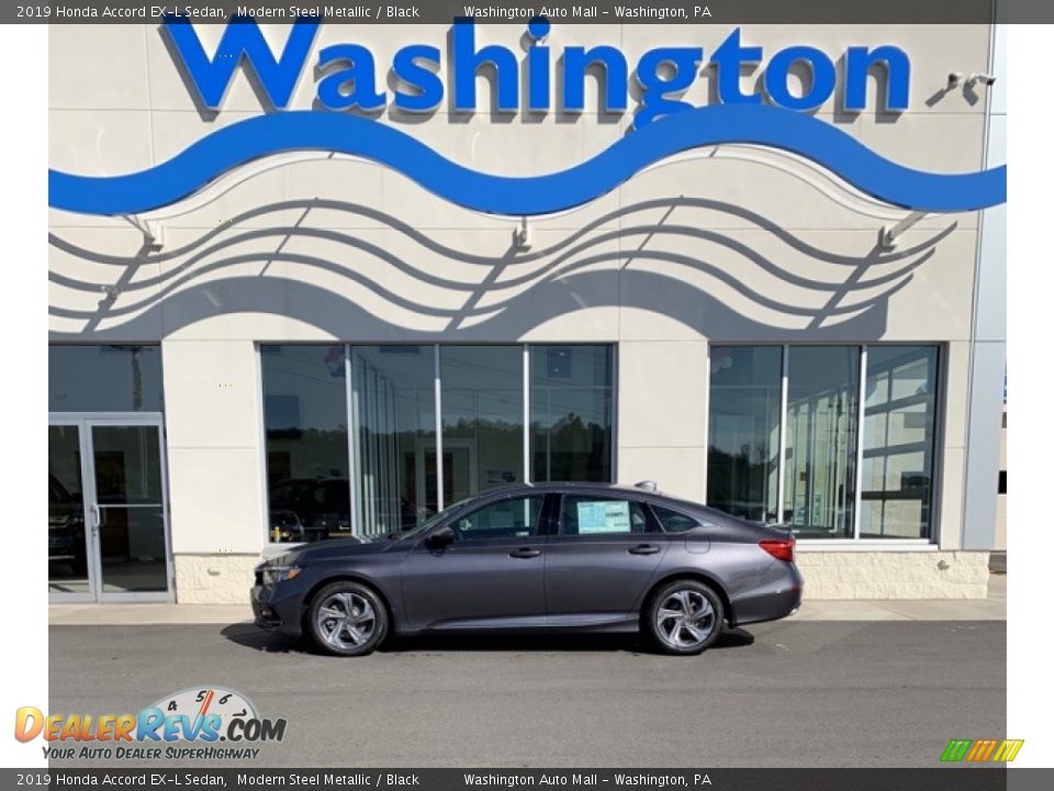 2019 Honda Accord EX-L Sedan Modern Steel Metallic / Black Photo #1
